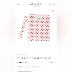 Moon Nude Valentine E-Reader Wristlet Pouch. New. Never used